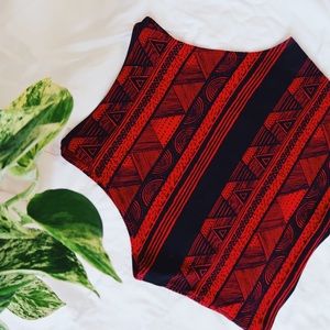 American Apparel Patterned Crop Top